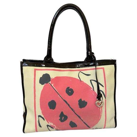 Brighton Celebrates Vera Neuman Ladybug Expandable Tote 2014 Limited Collection - Picture 1 of 14